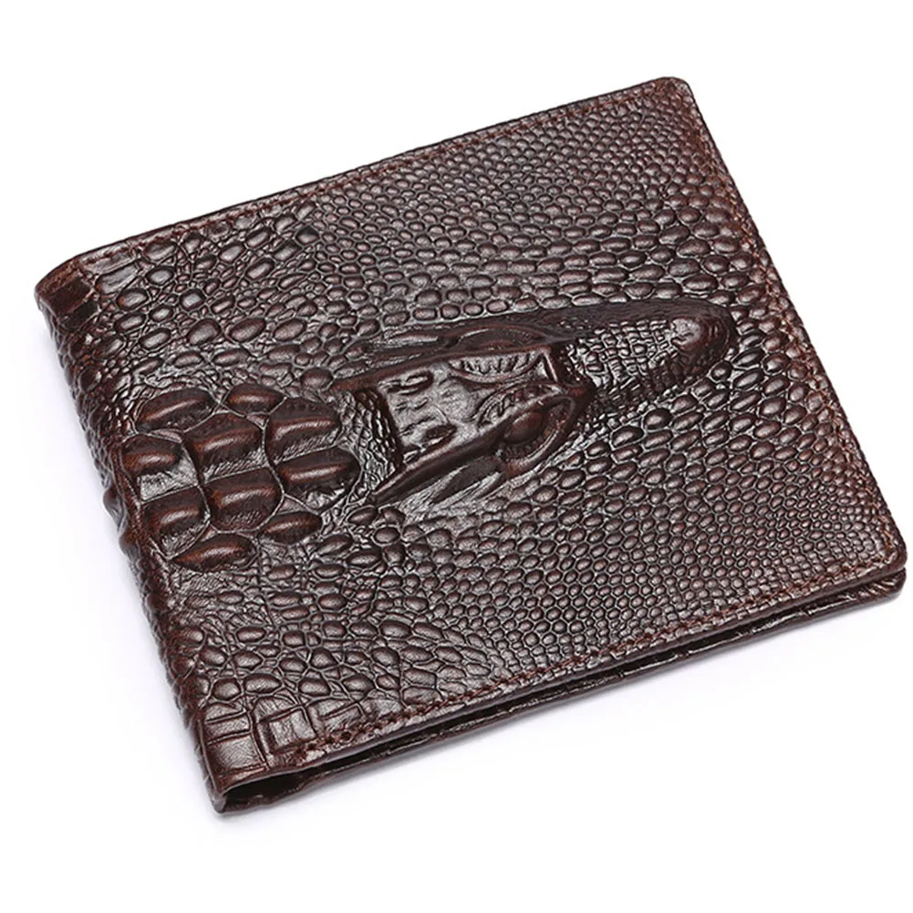 darkbrown Vertical Классический копилки для хранения карт туристический подарок День рождения ID чехол твердый кошелек для денег складной мужской кошелек-органайзер деловой маленький - Color: darkbrown Vertical
