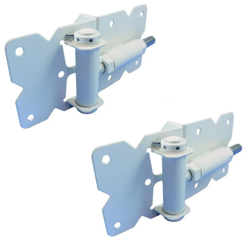 

Newly Self Closing 90 Degree Fence Gate Hinges (Vinyl,PVC Fencing) Close Hinges