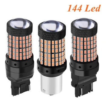 

1156 BA15S P21W 1157 BAY15D P21/5W 3157 3156 T20 7443 W21/5W 7440 W21W BAU15S 144 Led Bulb Car Brake Light Auto Reverse Lamp