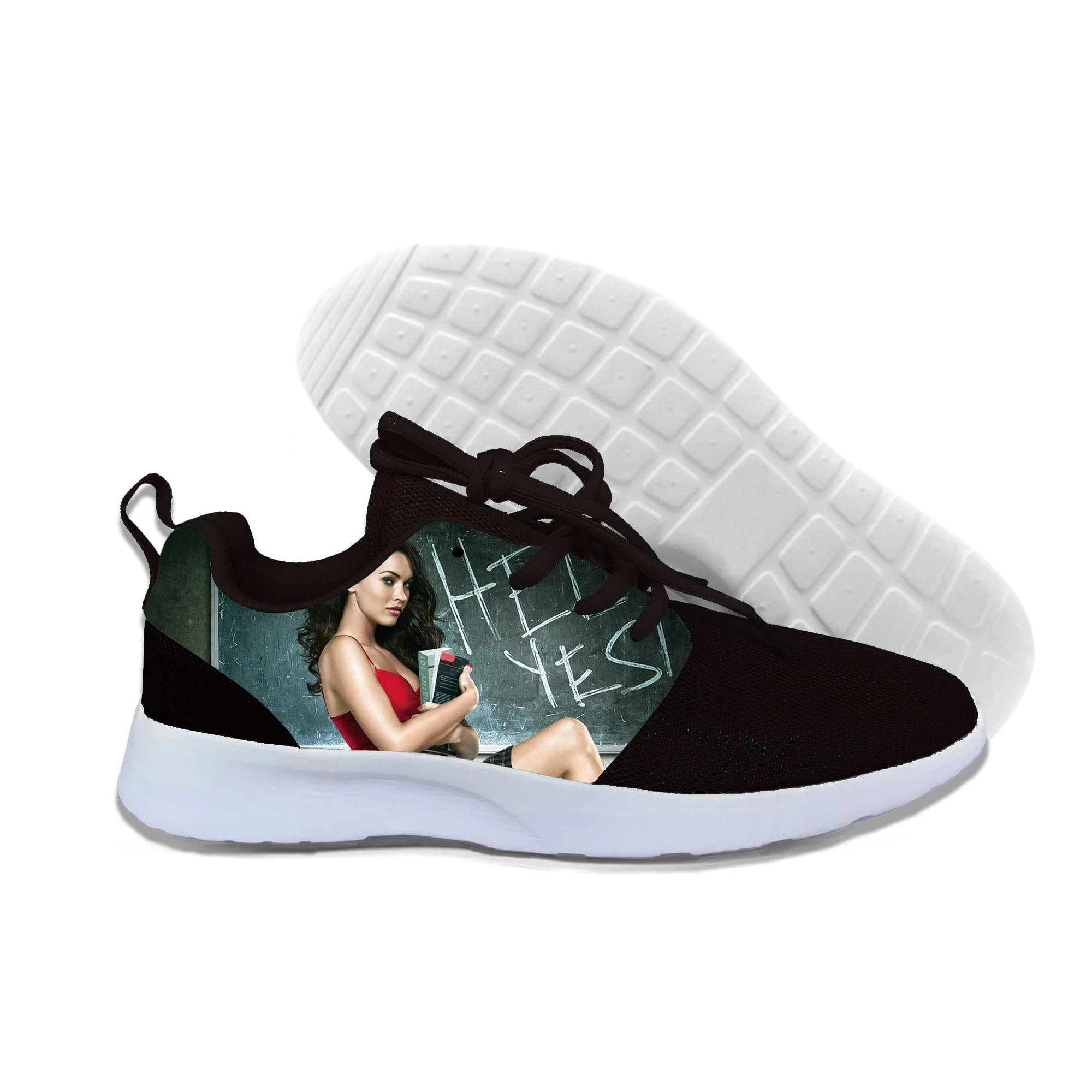Megan Fox3 Привлекательные женские кроссовки с рисунком из мультфильма Kate Moss Megan Fox,, повседневная обувь - Color: Megan Fox3