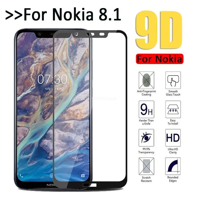 Защитное стекло для Nokia 5 Защита экрана 2 3 6 7 8 1 1x5 plus 2018 закаленное 9d полное