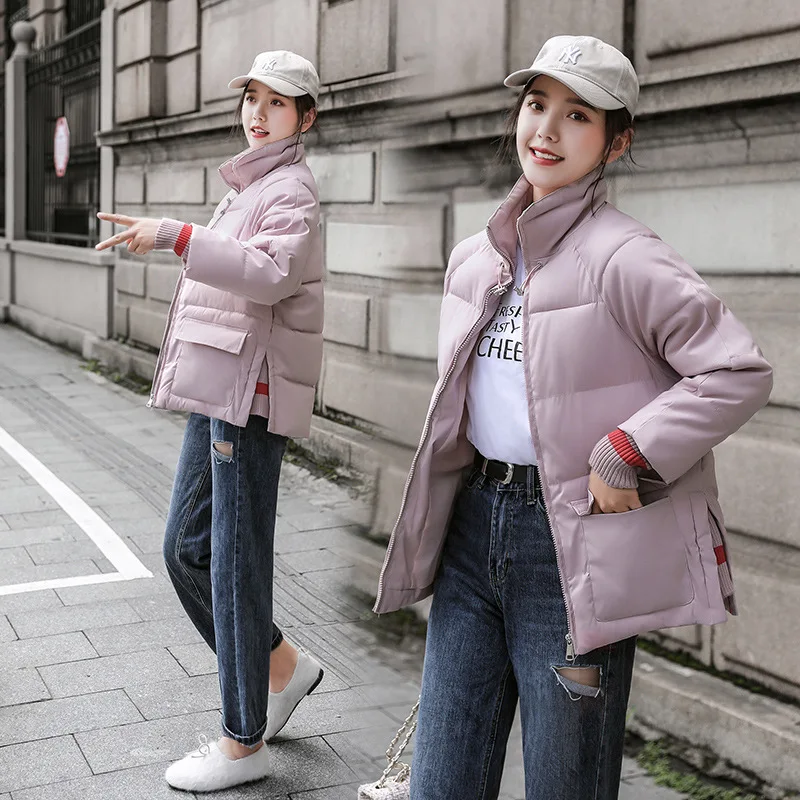 

Photo Shoot Cotton Coat Women's Winter 2019 New Style Short Thick Non-mainstream down Coat Versatile Cotton-padded Clothes Loose