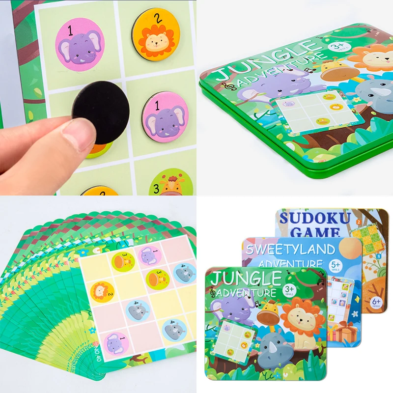 Mamabrum Magnetisches Sudoku - Reisespiel Für Kinder Mit Tieren