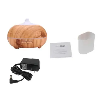 

300ml Wood Grain Ultrasonic Aromatherapy Machine Home Humidifier Office Gift