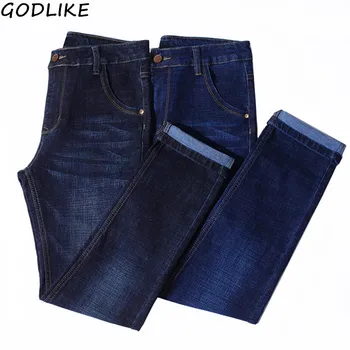 

Men's Slim Fit Blue Elastic Jeans 2020 New Fashion Mens Business Classic Style Skinny Black Jeans Denim Pants Trousers