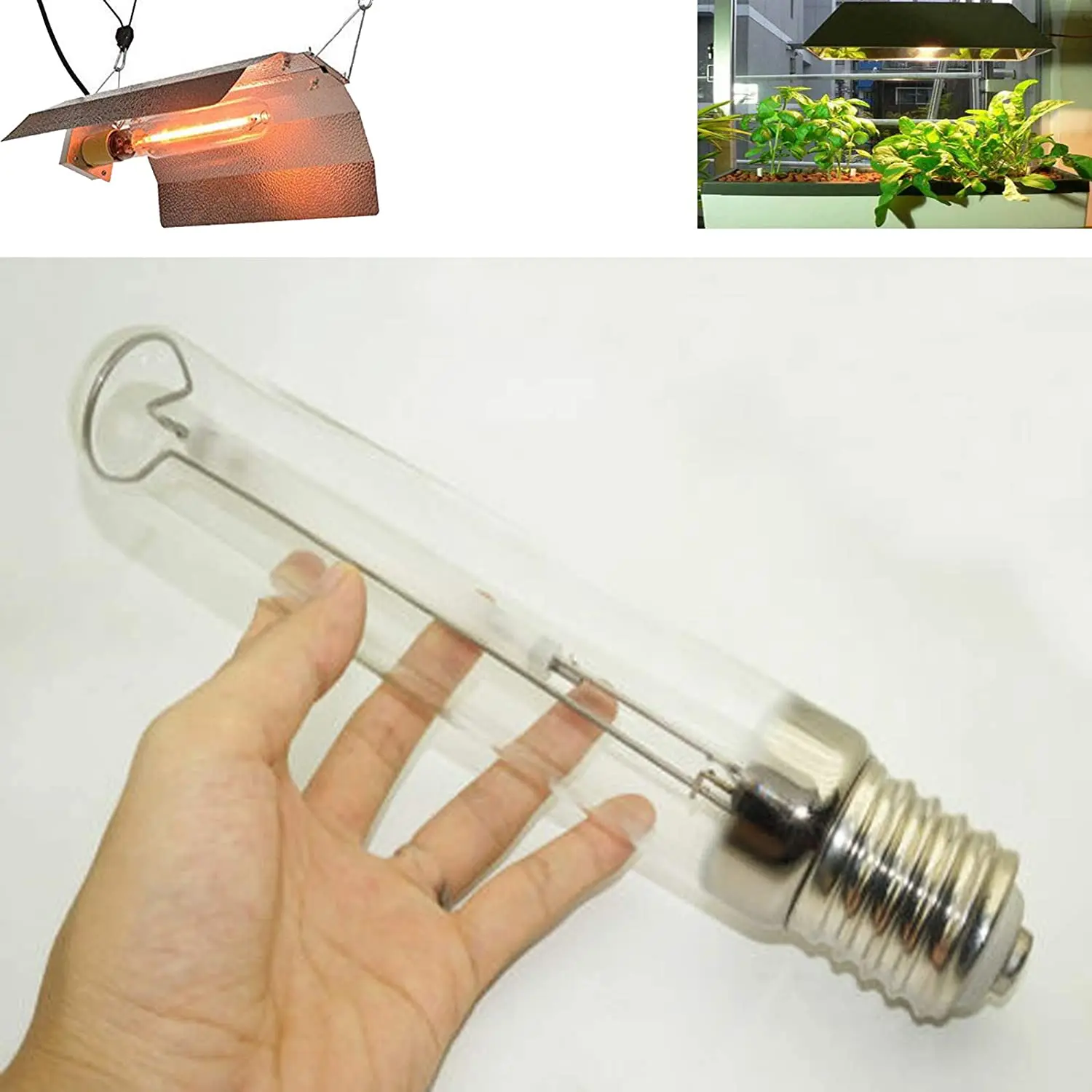 CHD Keramik-Metalldampflampe Agro Lampe für Pflanzenzucht 400 Watt E40 Sockel 