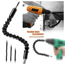 

Screwdriver Drill Bit Shaft Connecting Link Extention Holder 200/250/300 MM Hexagonal Drill 180-degree Turning Tools
