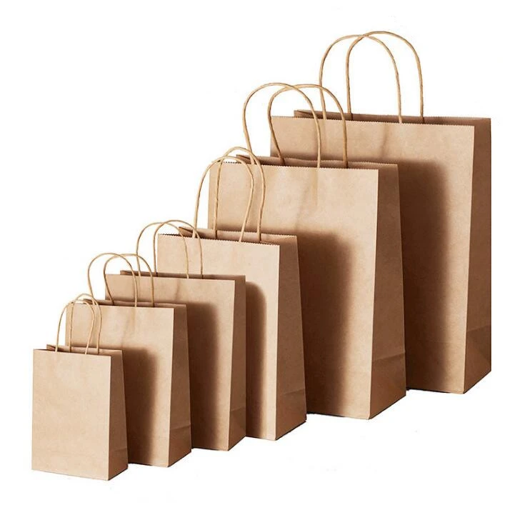 50 de bolsas de papel kraft de 3 tamaños para fiesta de boda, ropa de moda, regalos, multifunción, venta al por y bolsas de regalo| - AliExpress