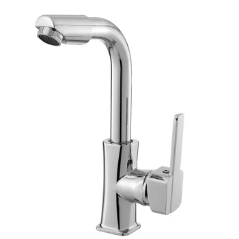 

Xueqin Brass Polished 360Rotation Spout Kitchen Modern Mixer Tap Single Handle Wash Basin Faucet For Bathroom Deck Mounted