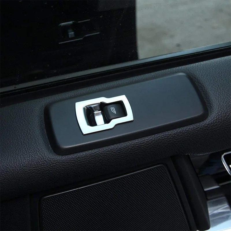 Chrome Car Door Window Switch Lift Button Cover Trim Frame for for Land Rover Discovery 4 LR4 Range Rover Sport L320 Accessories