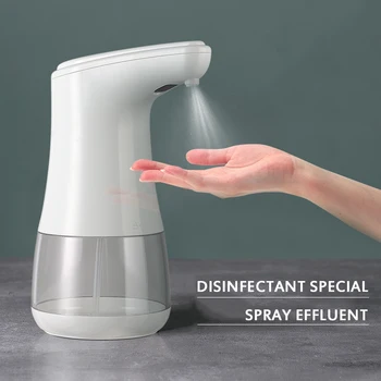 

Automatic Alcohol Spray Dispenser Touchless Alcohol Sanitizer Disinfectant Liquid Sope Dispensers IR Sensor Bottle For Bathroom