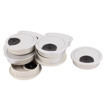 

10 pcs PC Computer Desk Cable Entry Cable Socket Cover 60mm Dmr