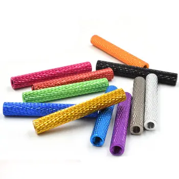 

3pcs M3 corn grain connecting aluminum column nuts drone aircraft model accessories nut wine red color 15mm-50mm long