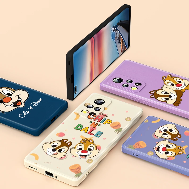 For Honor 50 SE V40 30 30S 20 20E 20S Lite Pro Plus 5G Phone Case Chip N Dale Cute Disney Liquid Silicone Soft Cover Capa | Мобильные