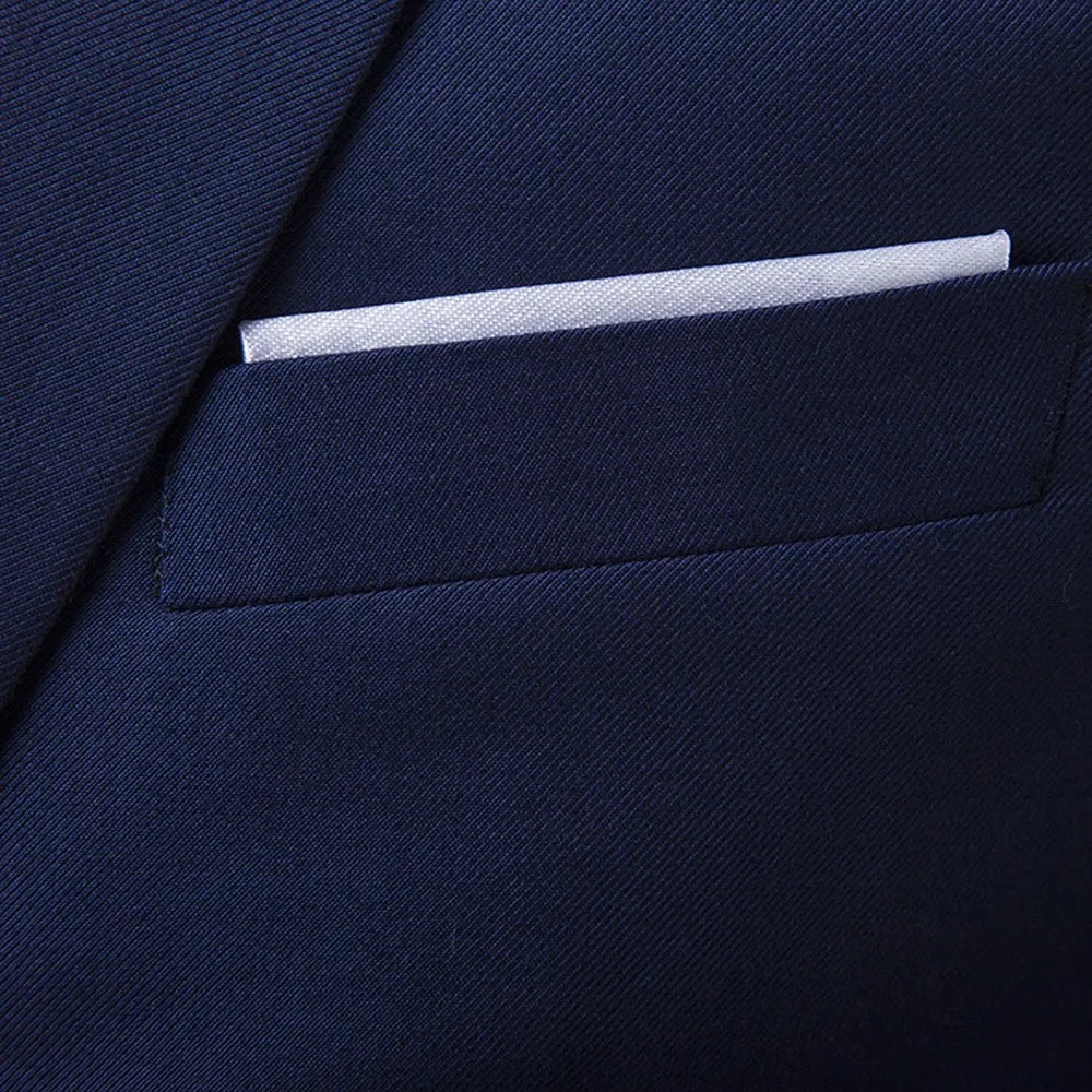 3 Piece Men's Fashion Business Blazer Suit Slim High Quality Business Blazer Suit Wedding Party Formal Jacket Vest & Pants