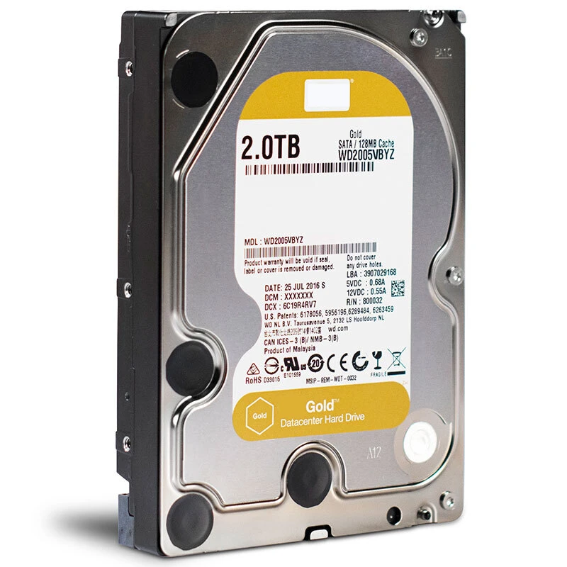 WD Gold 2 ׶Ʈ 3.5 SATA 6 ⰡƮ/ 128MB    HDD WD2005VBYZ   Ŭ HDD   ϵ ũ  7200RPM