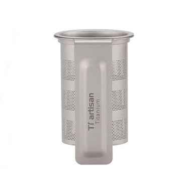 

Titanium Tea Leak Handle Titanium Tea Leak Coffee Leak Tea Filter for Teapot Drinkware Camping Picnic Traveling Accessories