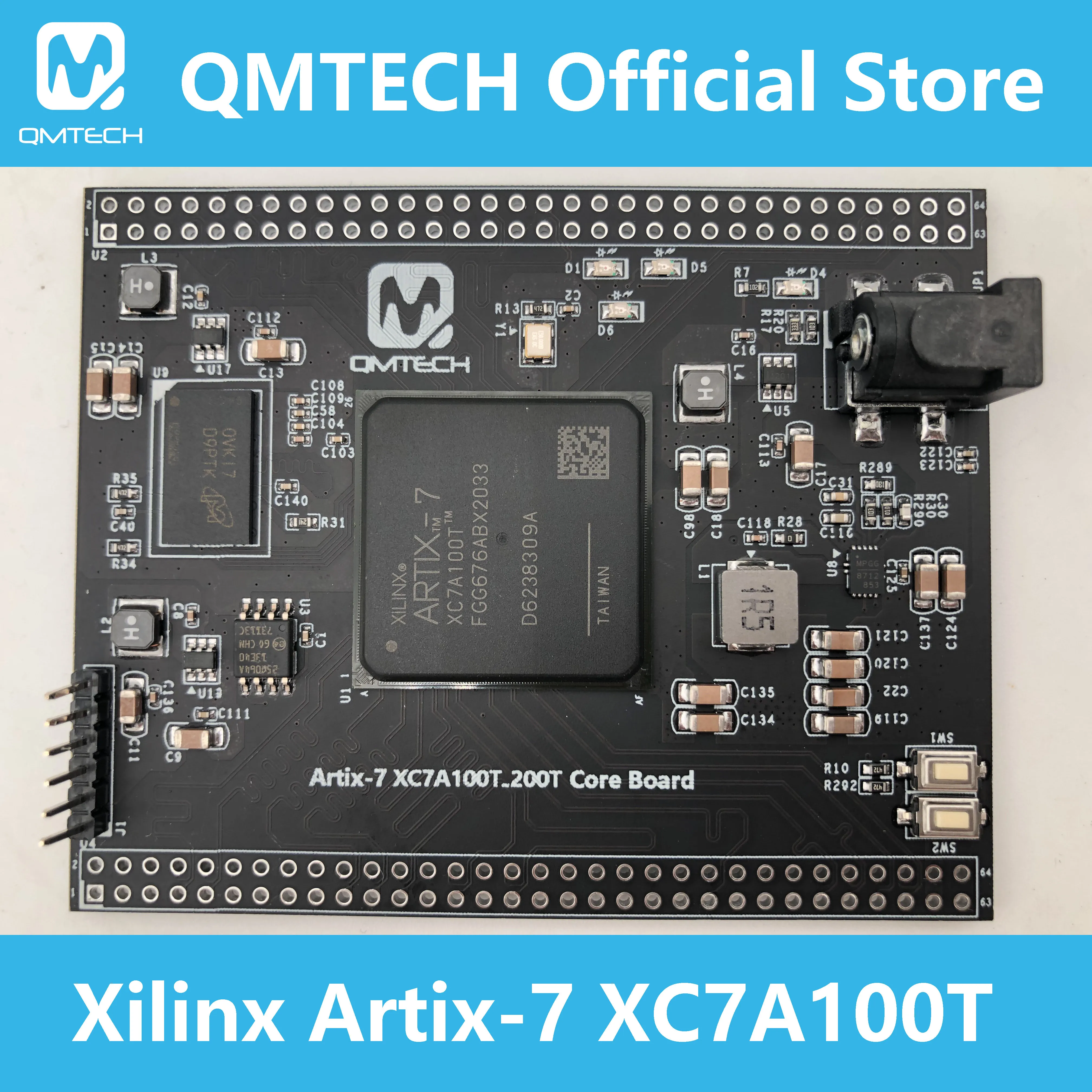 Qmtech xilinx fpga artix7 artix 7 xc7a100t ddr3 core board