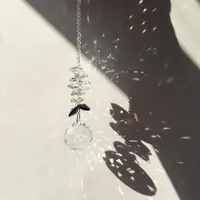 30mm Crystal Window Sun Catcher Collection Beads Suncatcher Home&Garden Decor Rainbow Maker,Clear Crystal Prisms