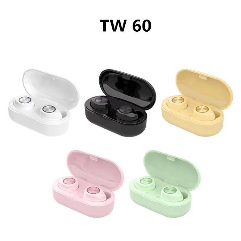 TW60 беспроводные наушники Macaron TWS 5 0 Bluetooth Touch Stereo портативные мини-наушники с