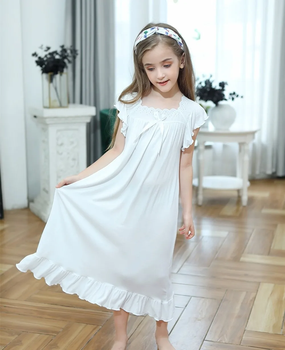 Buy Red Rose Cotton Night Dress - White at Rs.568 online | Nightwear online