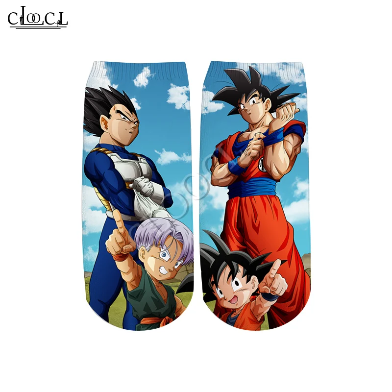 

CLOOCL Anime Dragon Ball 2020 New Fashion 3D Printed Hot Selling Men Women Casual Straight Wild Hot Selling Short Socks