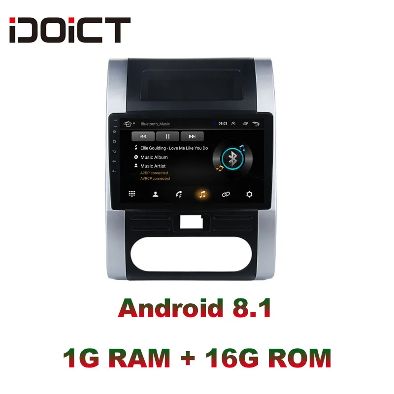 Автомобильный DVD плеер IDOICT Android 8 1 GPS навигация мультимедиа для Nissan X Trail T32 T31 radio 2008