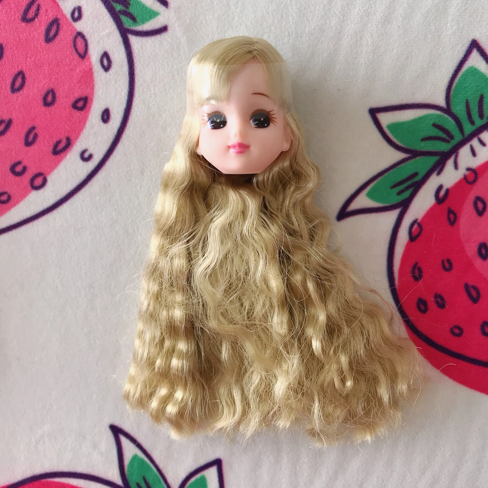 Новая голова куклы для 20 см куклы игрушки милые женские куклы голова тела с волосами девушка игрушка