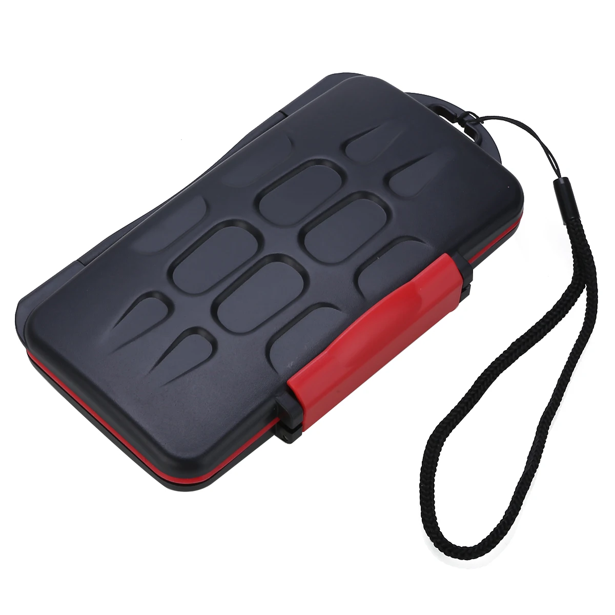 Internal Storage Card Case 12 Slots SD/TF Cards Protective Box Waterproof Black Integrated Red Colors New Arrival
