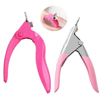 

2pcs Artificial Nail Tip Clipper Cutter Trimmer Stainless Steel Manicure Shaper Clip Tool for Salon Home Pet Beauty