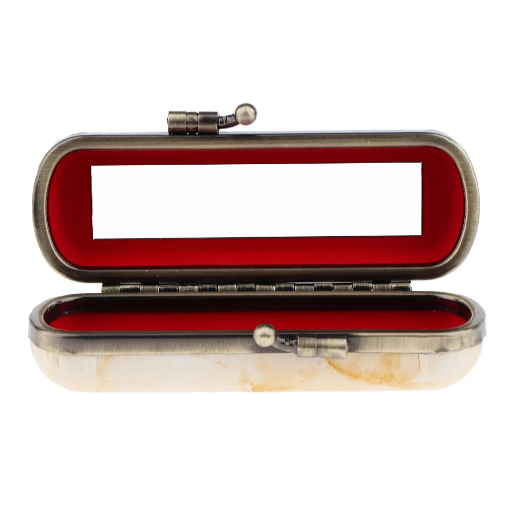 Прочный мягкий PU кожаный футляр для губной помады держатель Органайзер сумка для кошелька Косметический комплект для хранения с зеркалами
