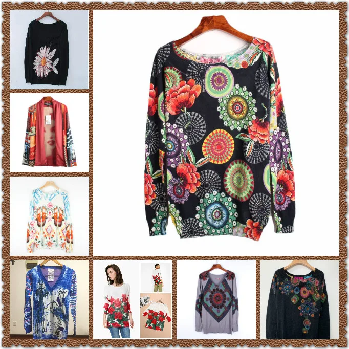 

Spain DEG embroidery printing sweater single code S