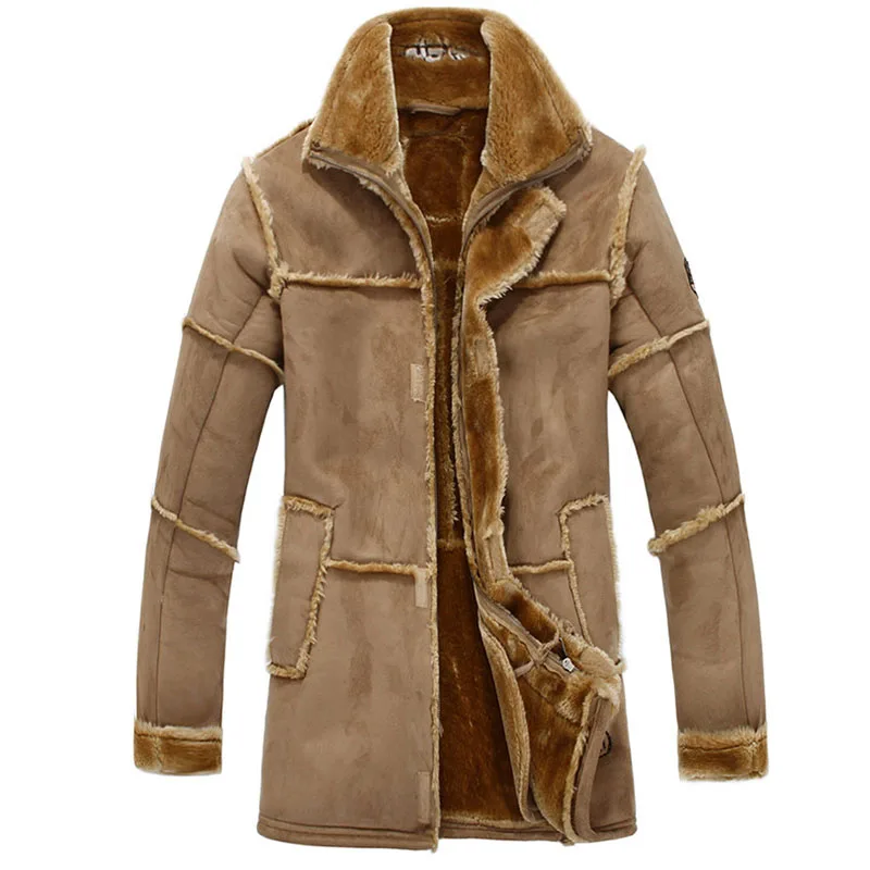 suede leather khaki 01