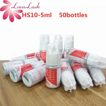 

50 Bottles Wholesale Elite HS10-5ml Glue For Eyelash Extension Korea original black eyelash glue eye lashes glue Makeup Tools