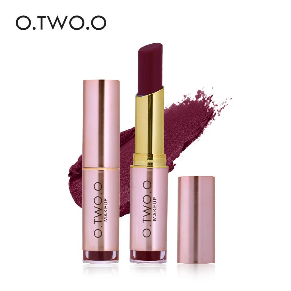 

O.TWO.O Matte Makeup Lipstick Organizer Popular 20 Colors Long Lasting Waterproof Nude Lipstick Matte Lip gloss Cosmetics