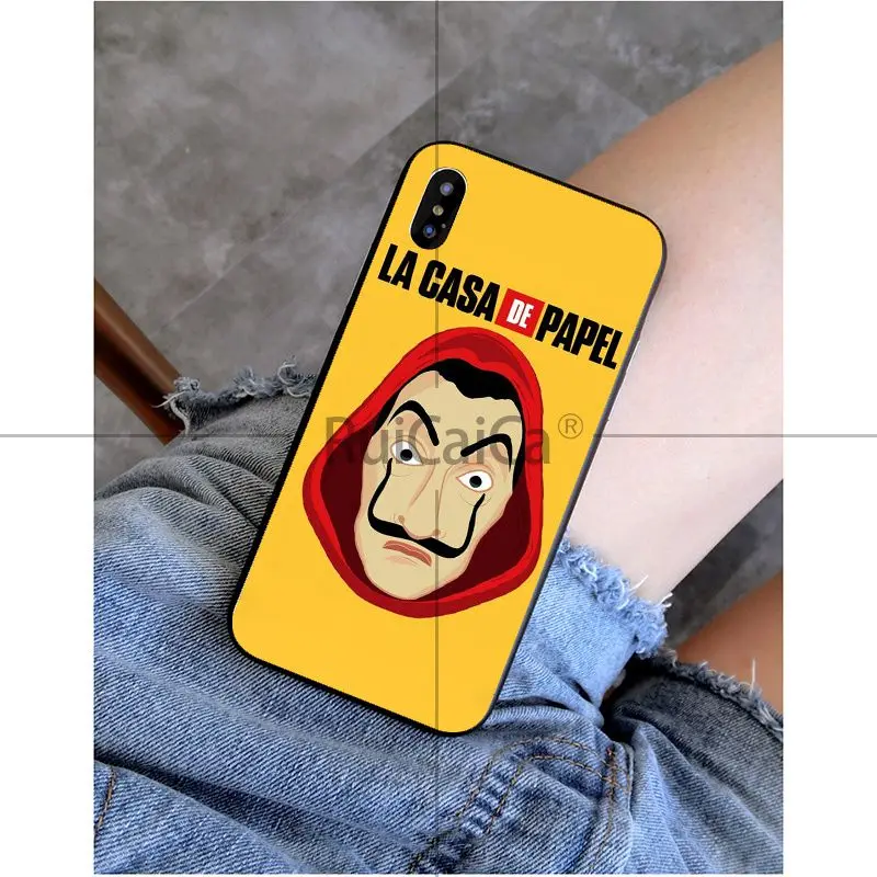 A11 Ruicaica La Casa De Papel Heist TPU Мягкий силиконовый черный чехол для телефона iPhone 6S 6plus 7 7plus 8 8Plus X Xs MAX 5 5S XR - Цвет: A11