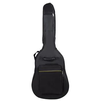 

Thicken Travel Padded Protective Guitar Bag Soft Interior Waterproof Pockets Case Carry Reinforced Cover Full Size Oxford Cloth