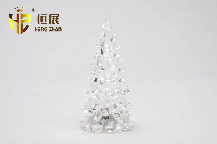 Colorful Crystal Acrylic Night Lamp for Christmas Tree Transparent Christmas Tree Christmas Gift Decoration Glowing Toy