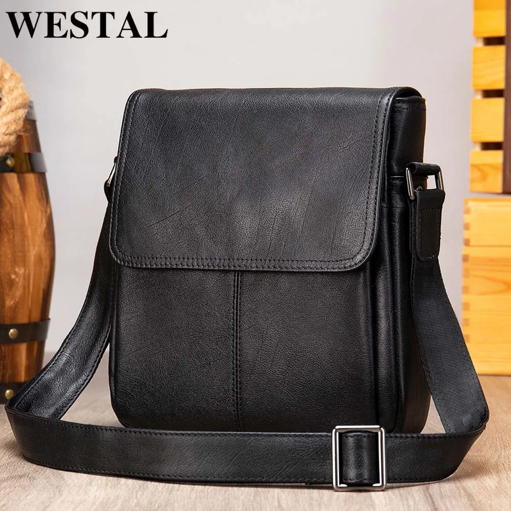 Men's Genuine Leather Shoulder Bag Men Leather Bag Shoulder Crossbody