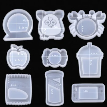 

DIY UV Resin Shaker Silicone Molds Drink Game Owl Jewelry Fillings Pendant Accessory Charms Handmade Epoxy Resin Candy Machine