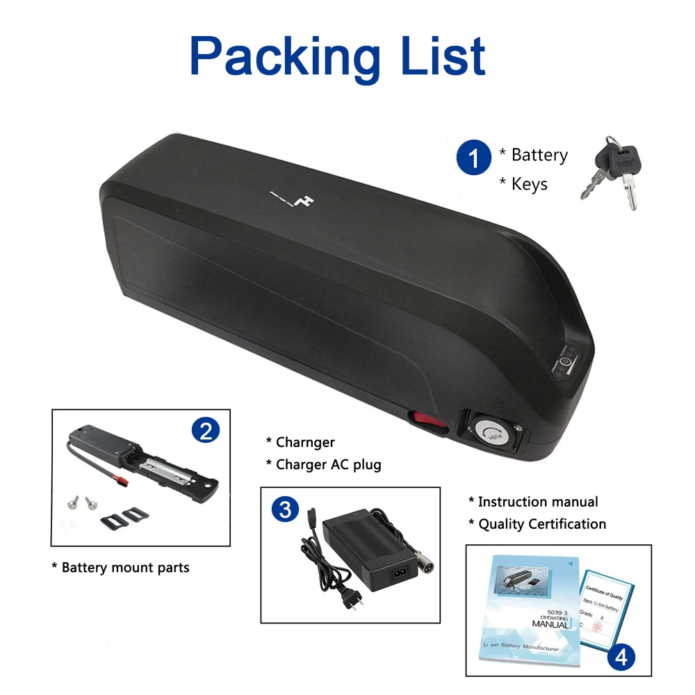 Аккумулятор для электровелосипеда 48 В 21 Ач с Samsung18650 Cell 30A BMS USB мотора 500 Вт 750 1000