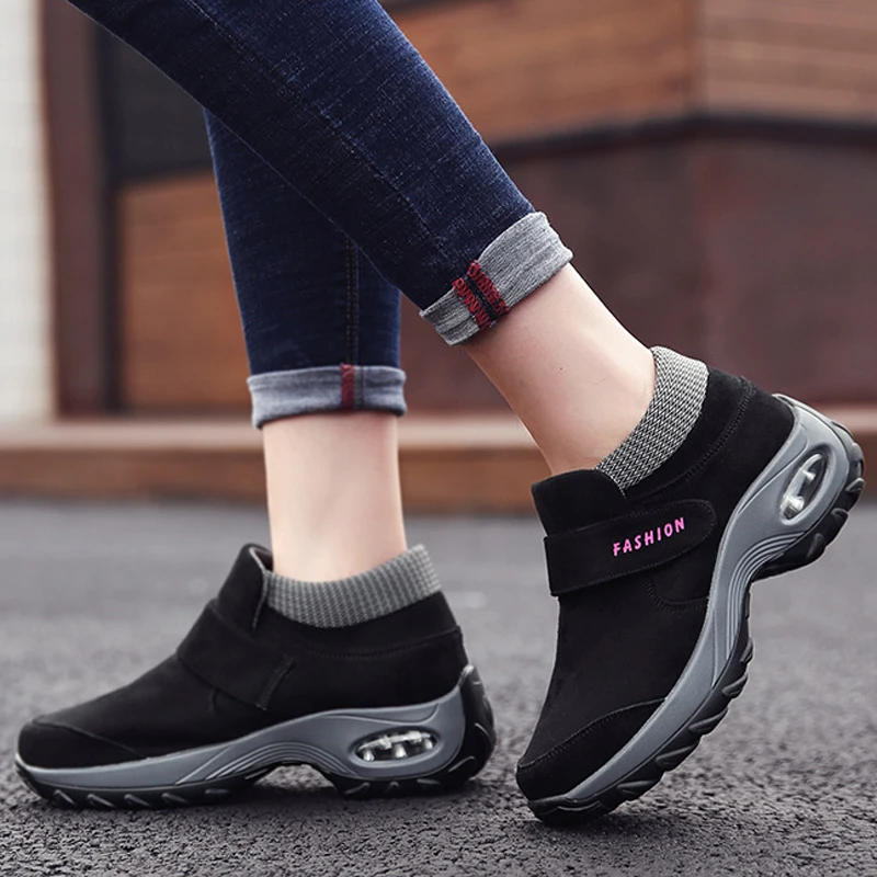 

Women Winter Boots Flock Snow Boot Women Winter Shoes Warm Ankle Boots Non-slip Women Out Door Shoes Size 35 -42