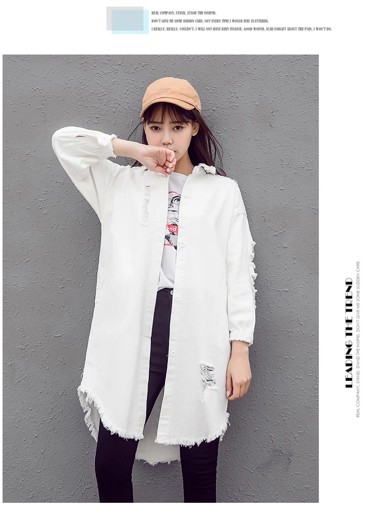 Женское платье для фотосессии, стиль, корейский стиль, Harajuku BF стиль, джинсовое пальто, студенческий крутой свободный Тренч средней длины