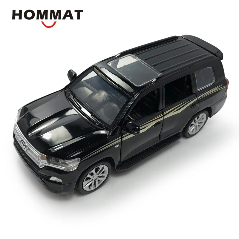 Hommate 1:32 Toyota Land Cruiser SUV металлическая Игрушечная машина из сплава модельные листы-и-игрушки-модели автомобилей Подарочные игрушки для детей мальчиков автомобилей