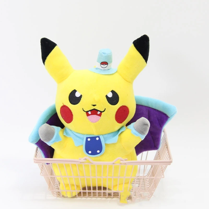 25 см Q версия плюшевый Пикачу крест туалетный COS Такара TOMY Pokemen игрушки куклы для детей подарок - Цвет: COS-C