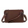 Luufan Crazy Horse Leather Men Small Hand Clutch Bag Cow Leather Shoulder Clutch Wallet With Chain Business Sling Document bag 2