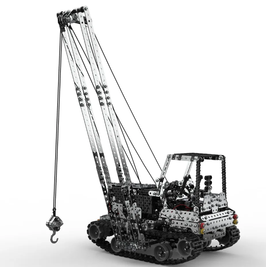 Newest 2.4G 10CH RC Crane DIY Stainless Steel Assemble Vehicle Dump Truck Metal RC Car Model Assembly Toys For Kids Newest 2.4G 10CH RC Crane DIY Stainless Steel Assemble Vehicle Dump Truck Metal RC Car Model Assembly Toys For Kids