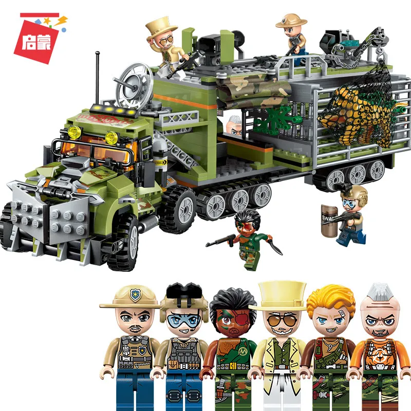 

Enlighten 658pcs Blocks Compatible with Evil Moving Fortress Models Building Kits Blocks Toys Hobby Hobbies For kids