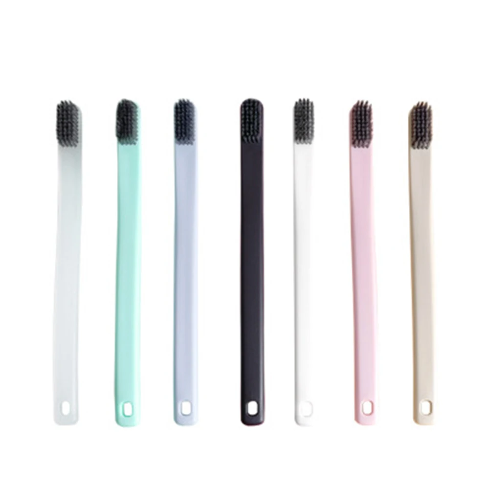 

1Pc Bamboo Toothbrush Eco-Friendly Tooth Brush Black Soft Bamboo Fibre for Adults Women Men Travel Portable Dental Oral Care