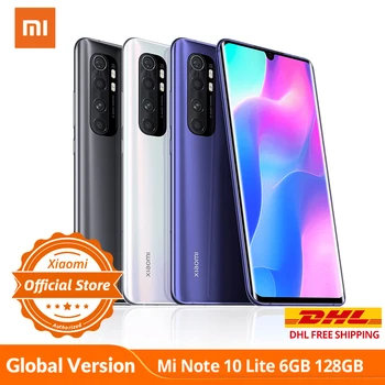

Xiaomi Mi Note 10 Lite 6GB 128GB Global Version Snapdragon 730G NFC G-pay 64MP Quad Camera Mobile phones 5260mAh 30W smartphone